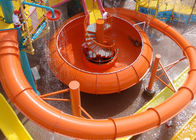 High Speed ​​Space Bowl Zjeżdżalnia wodna Aqua Park Construction Red Yellow