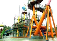 OEM Anti Ultraviolet Aqua Playground Piracki statek zjeżdżalnia do parku kurortowego