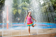 Water Spray Park Rainbow Circle Plac zabaw dla dzieci Kolorowy park wodny
