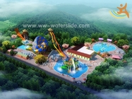 Dostosowany park rozrywki zjeżdżalnia wodna z włókna szklanego Projekt parku wodnego