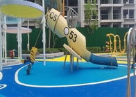 Indywidualny plac zabaw na świeżym powietrzu Zjeżdżalnia ze stali nierdzewnej Komercyjny sprzęt do parku wodnego