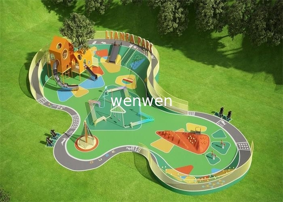 Plac zabaw ze zjeżdżalnią ze stali nierdzewnej Komercyjny sprzęt do parku wodnego
