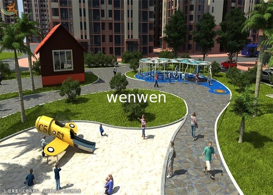 Luksusowy park rozrywki dla dzieci na świeżym powietrzu w parku wodnym