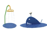 Wodny plac zabaw z włókna szklanego dla zabawek rozpryskowych Wyposażenie parku wodnego