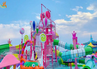Kolorowy sprzęt z włókna szklanego Big Splash Water Slide Park dla interaktywnej rodziny