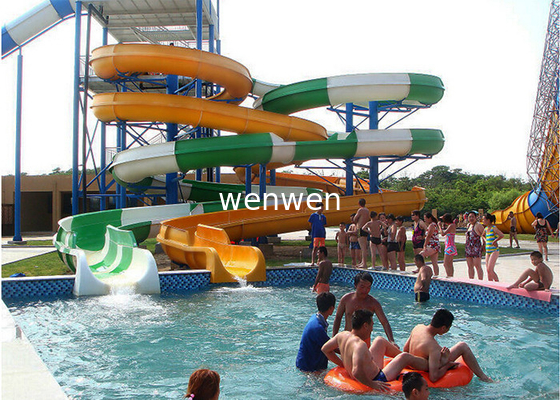 Hotel Resort Water Park Slide Zjeżdżalnia wodna z włókna szklanego Aqua Theme Park Equipment