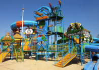 Giant Water Aqua Playground Equipment, Stalowe niestandardowe zjeżdżalnie wodne