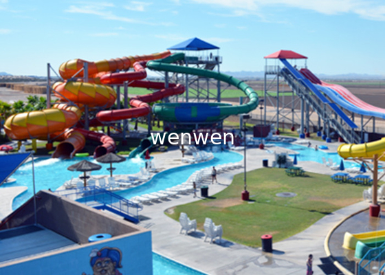 Outdoor Giant Zjeżdżalnia Tantrum Valley Space Bowl Kolorowy FRP Slide