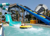 Holiday Resort Spiral / Long Water Slide Adult Commercial Kolorowe FRP