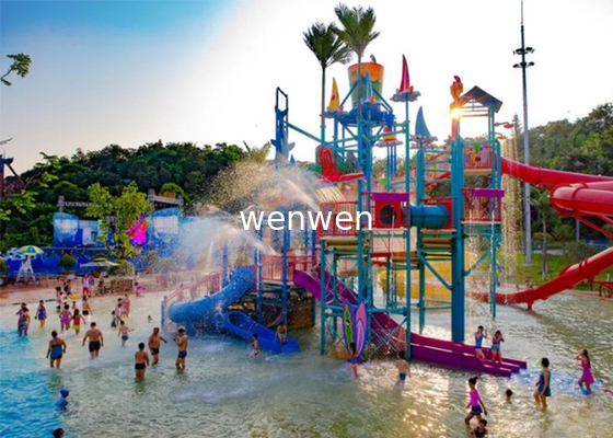 1 Rider Water Park Slide Zbudowany z trwałego włókna szklanego i obciążenia 1Rider/Slide