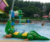 Ekscytujące urządzenia do kąpieli krokodyla z włókna szklanego dla dzieci bawią się w Splash Park