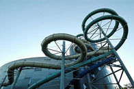 Bezpieczny park rozrywki z włókna szklanego Spiral Zjeżdżalnia wodna dla rozrywki