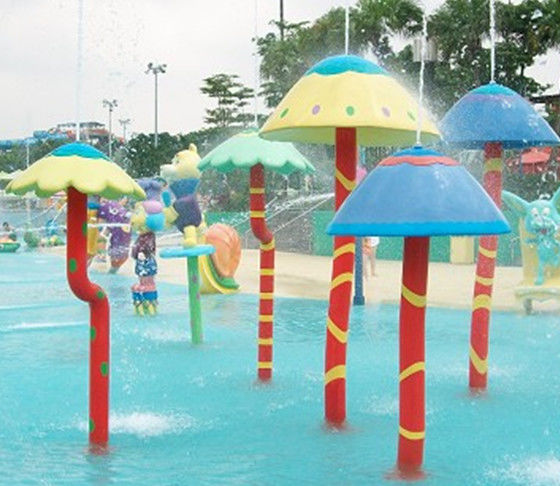 Spersonalizowane Waterpark Fiberglass Spray Mushroom Aqua Equipment For Kids Games