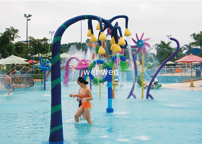 Sprzęt UV Aqua Park kolorowy FRP Lotus Seed pod Spray Zabawki
